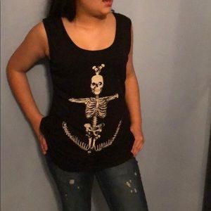 FINAL PRICE DROP!  skeleton top seethru back